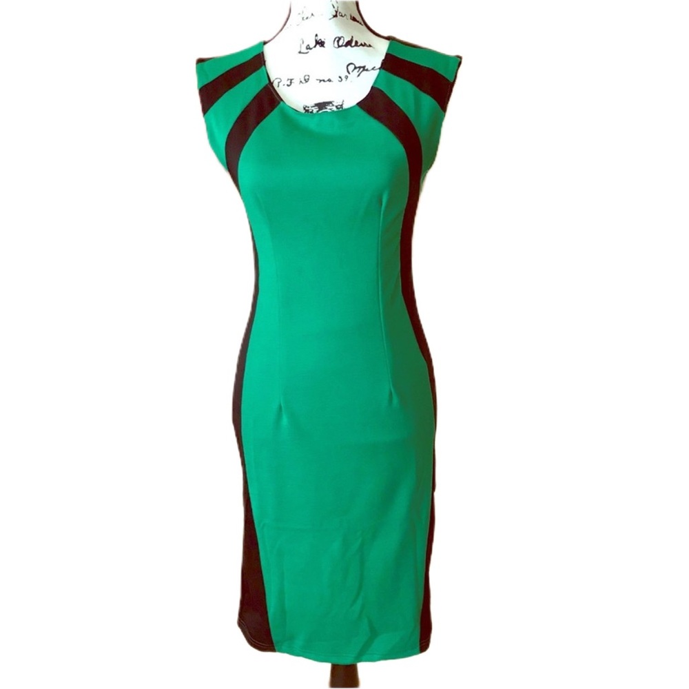 Sleeveless Panel Sheath Dress